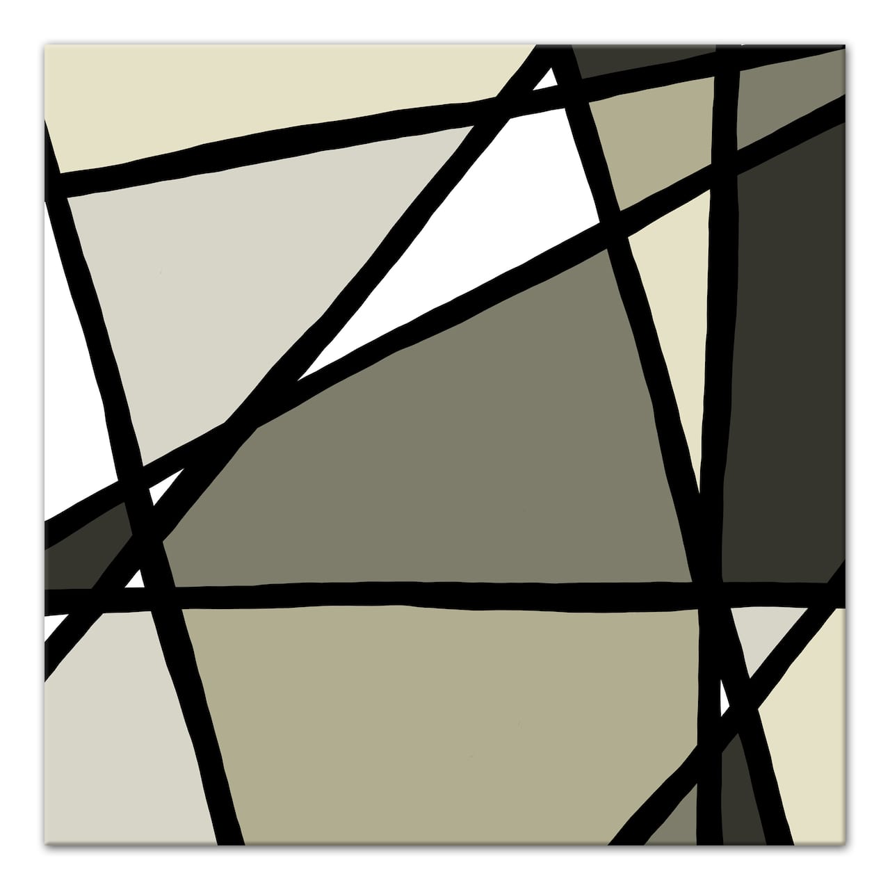 Neutral Modern Abstract 24" x 24" Canvas Wall Art